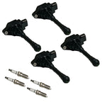 Set of 4 Ignition Coils & Spark Plugs for Nissan Juke Turbo (2010–2019)