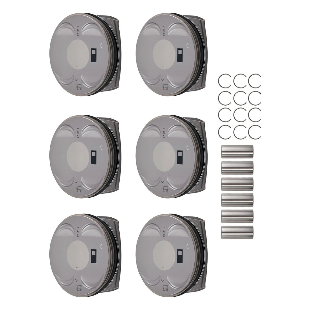 6x Pistons for Jeep Grand Cherokee, Dodge Durango 3.6L V6 (2011–2018)
