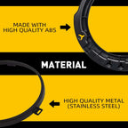 Set of 4 Headlight Mount Bracket Rings for Jeep Wrangler JK (2007â2018)