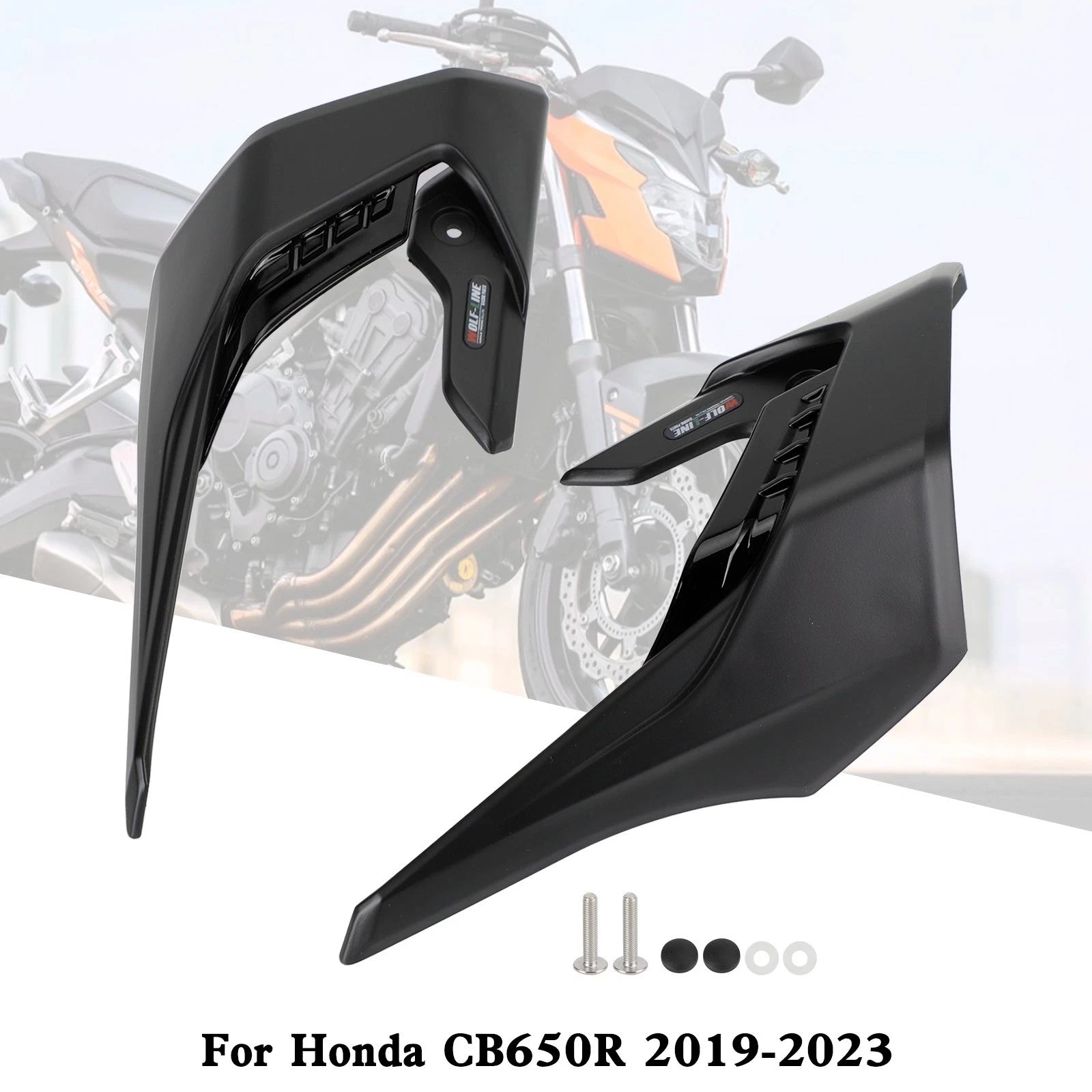 Side Spoilers for Honda CB650R (2019–2023) BLK #3