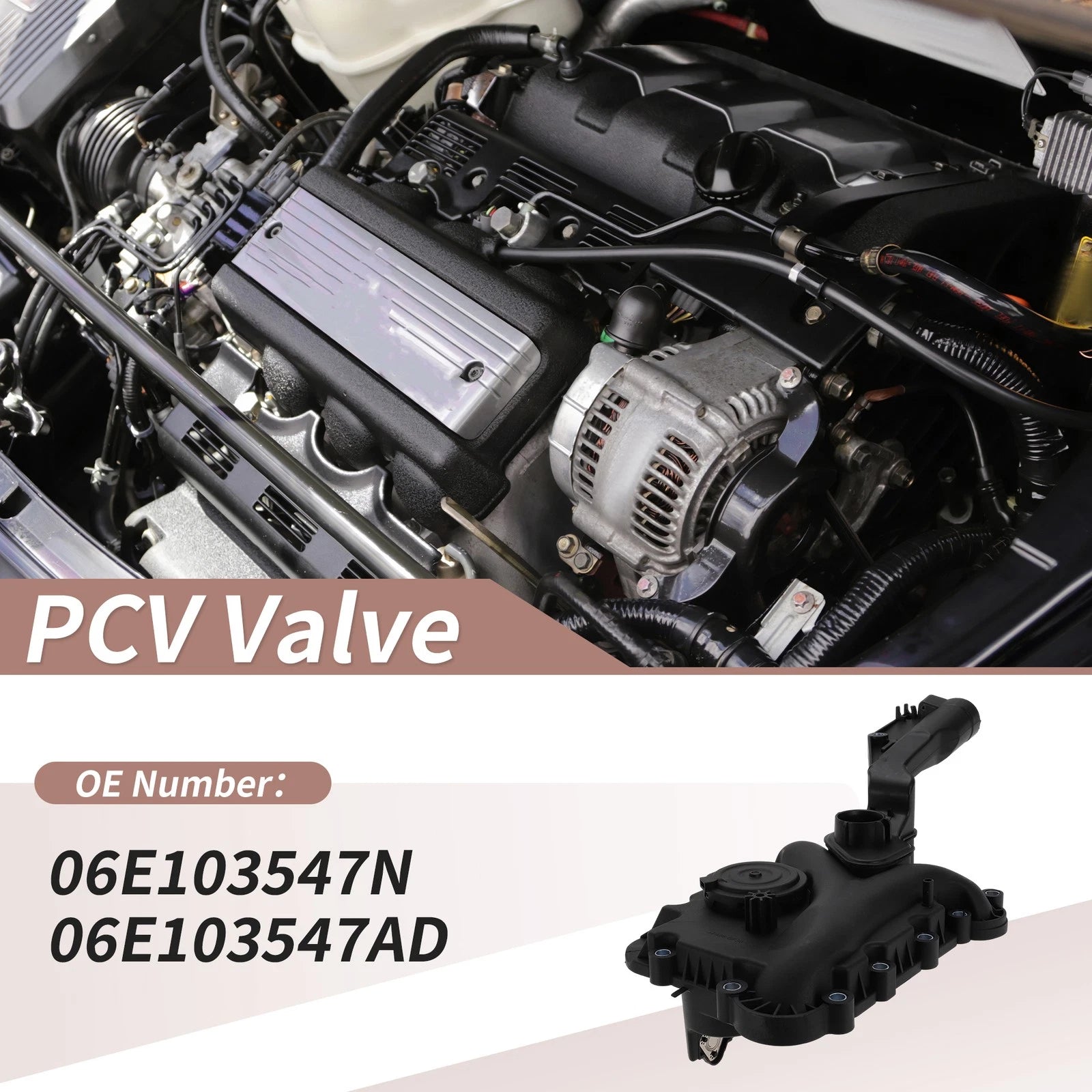 Set of 1 PCV Valve No.06E103547N for Audi A6 Quattro (2017–2018)
