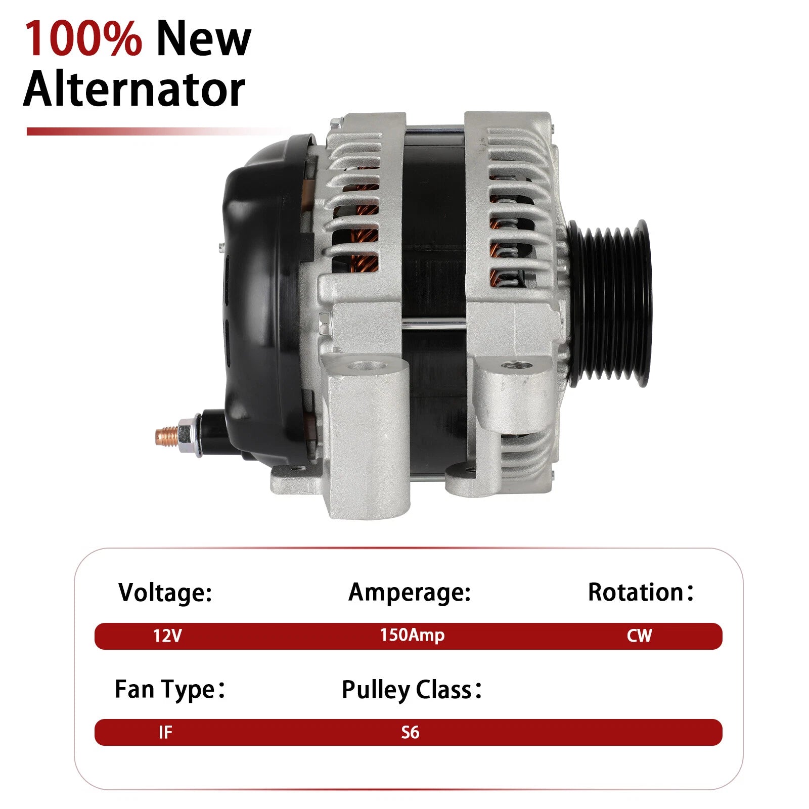 Alternator for Cadillac CTS V6 3.6L (2008–2009) 150Amp