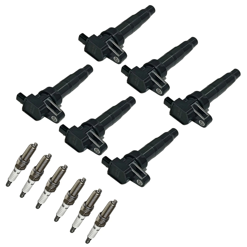 6X Ignition Coils & Iridium Spark Plugs for Hyundai Santa Fe (2013–2018)
