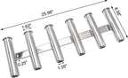 Stainless Steel Fishing Rod Rack for Wall/Side Mount (3 4 5 6 Tube)