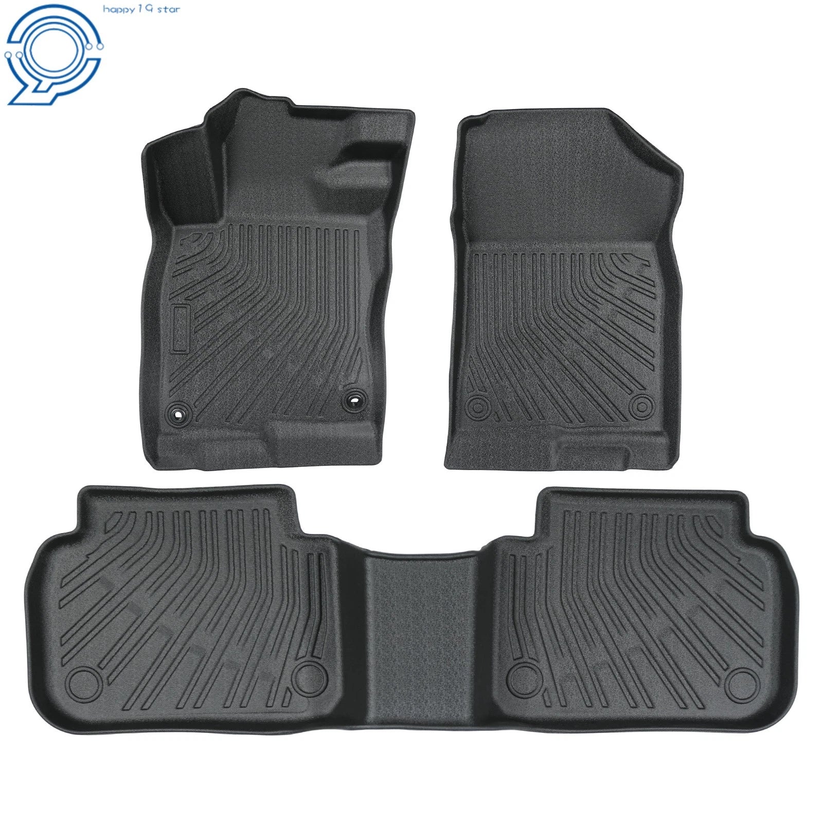 Set of 4 Black Floor Mats Liners for Honda Civic (2022–2025) Acura Integra (2023–2024)