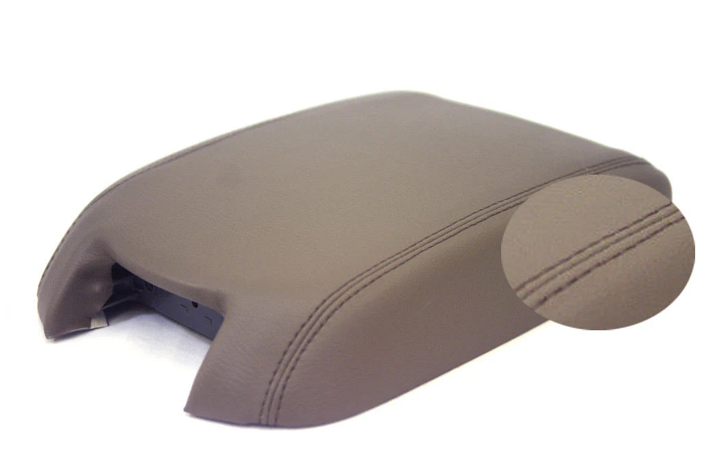 Leather Synthetic Console Armrest Cover for Ford Taurus (2010–2019) Dark Beige