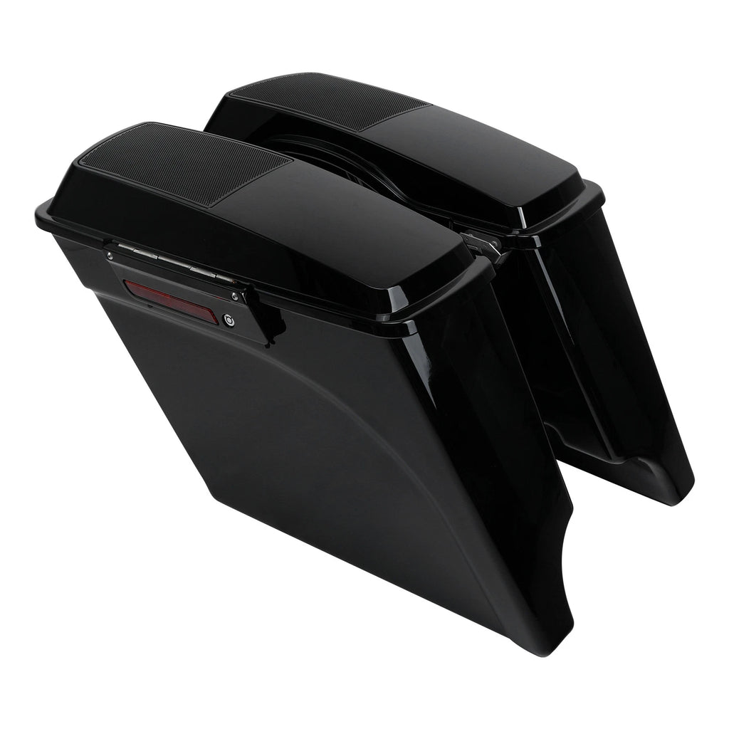 5" Extended Saddlebag Speaker Lids & Bracket for Harley FLST (1984–2017)