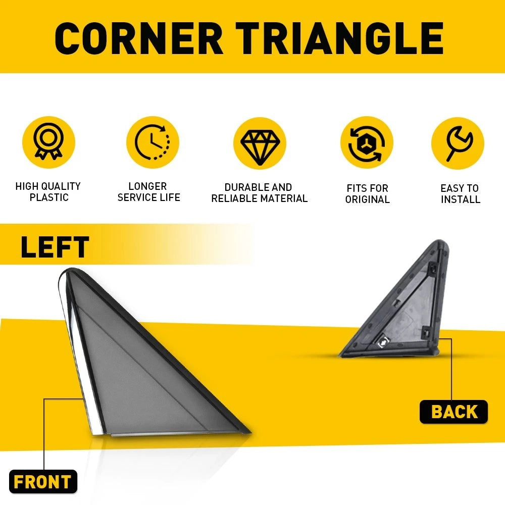 Driver Left Mirror Flag Applique for Dodge Grand Caravan (2008–2020)