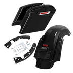 5" Stretched Hard Saddlebags & Rear Fender for Harley Touring Road Glide (2009–2013)