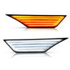 2X Smoke Switchback Sequential LED Side Marker Lights for Honda Civic (2016-2021)