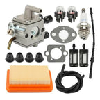 Carburetor Air Filter Gasket Kit for Stihl FS120 FS200 FS250 FS300 FR350 FR450