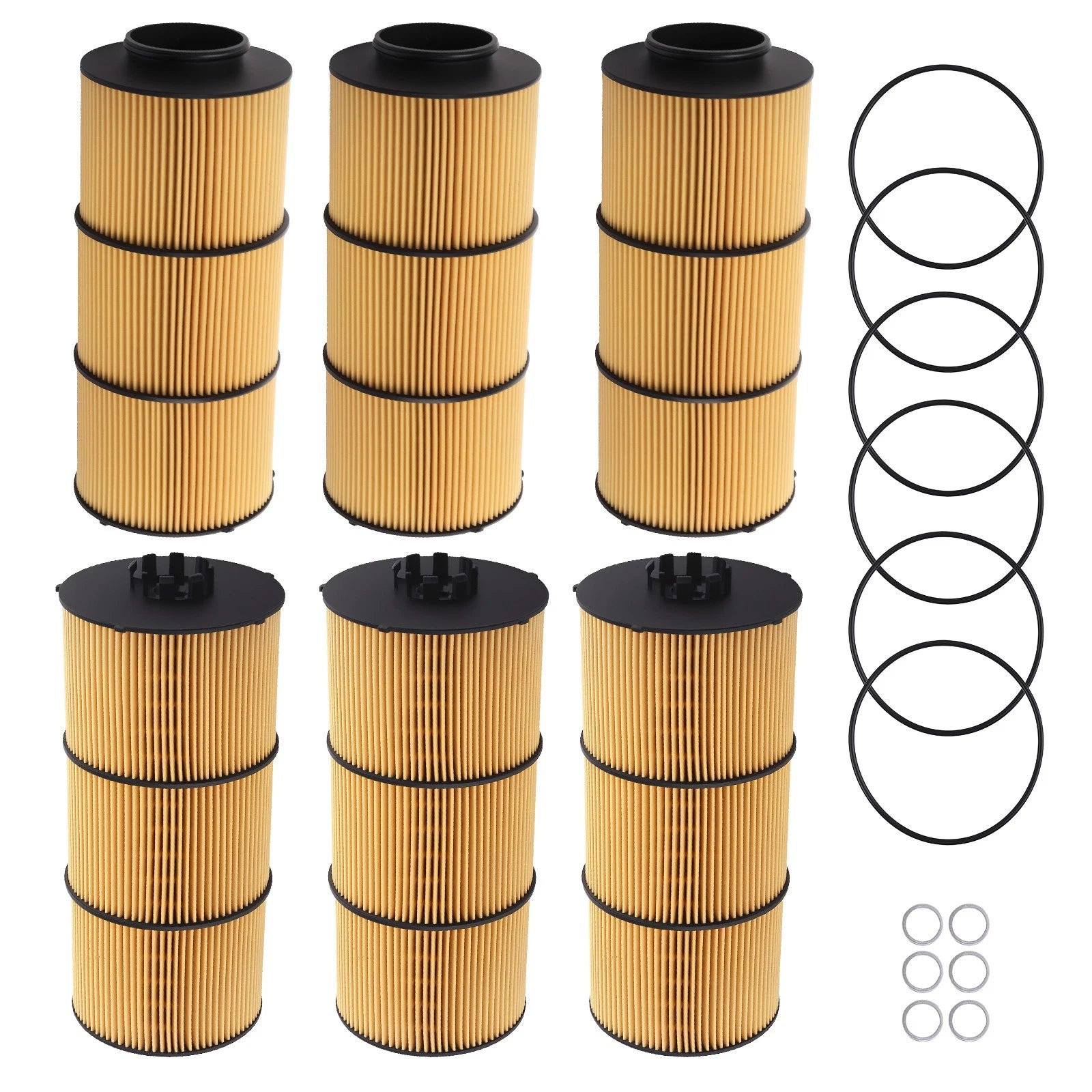 Oil Filter Element Kit for Detroit Diesel Western Star 6Pack (LF17800) 2010-2010