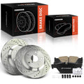 Rear Side Drilled Brake Rotor & Ceramic Pad for Subaru Forester (2019)