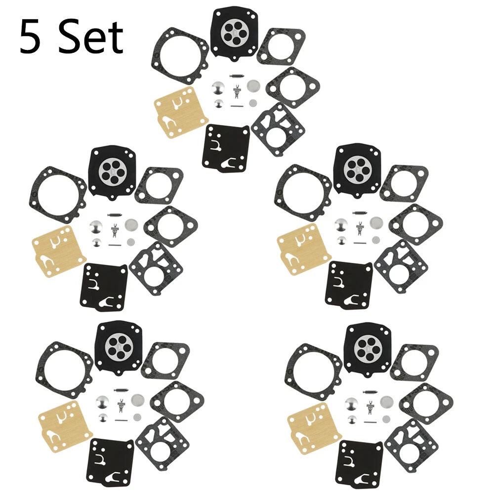 Set of 5 Carburetor Gasket Kit for Tillotson RK-23HS RK-17HS Homelite X-12