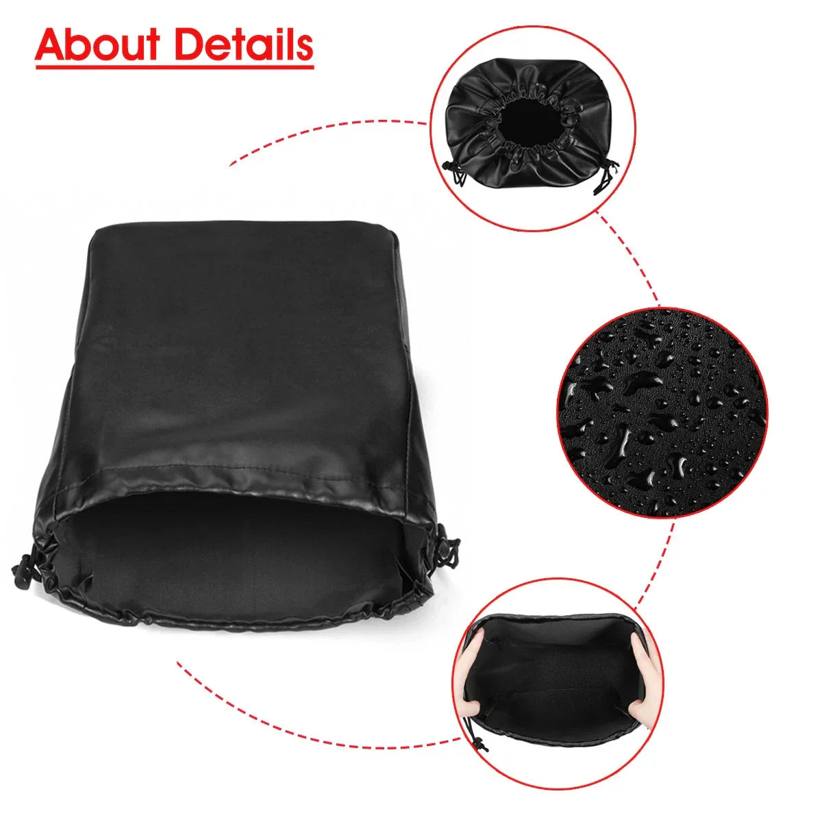 Tongue Jack Cover Waterproof Leather for RV Trailer Camper