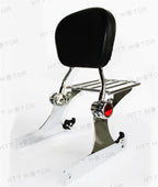 Adjustable Backrest Sissy Bar w/ Luggage Rack for Harley Dyna (2006–2017)