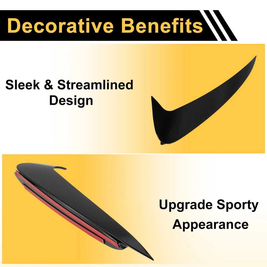 1 Pair Rear Bumper Spoiler for Mercedes-Benz C-Class W205 C43 Coupe (2015–2021)