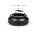 Suede Steering Wheel + Short Hub Adapter + Quick Release for Honda Civic EK (1996–2000)