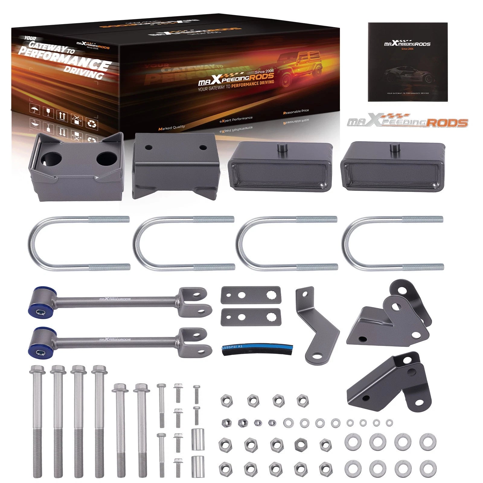 2" Rear Lift Kit with U-Bolts for Mercedes-Benz Sprinter 2500 (2007–2018)