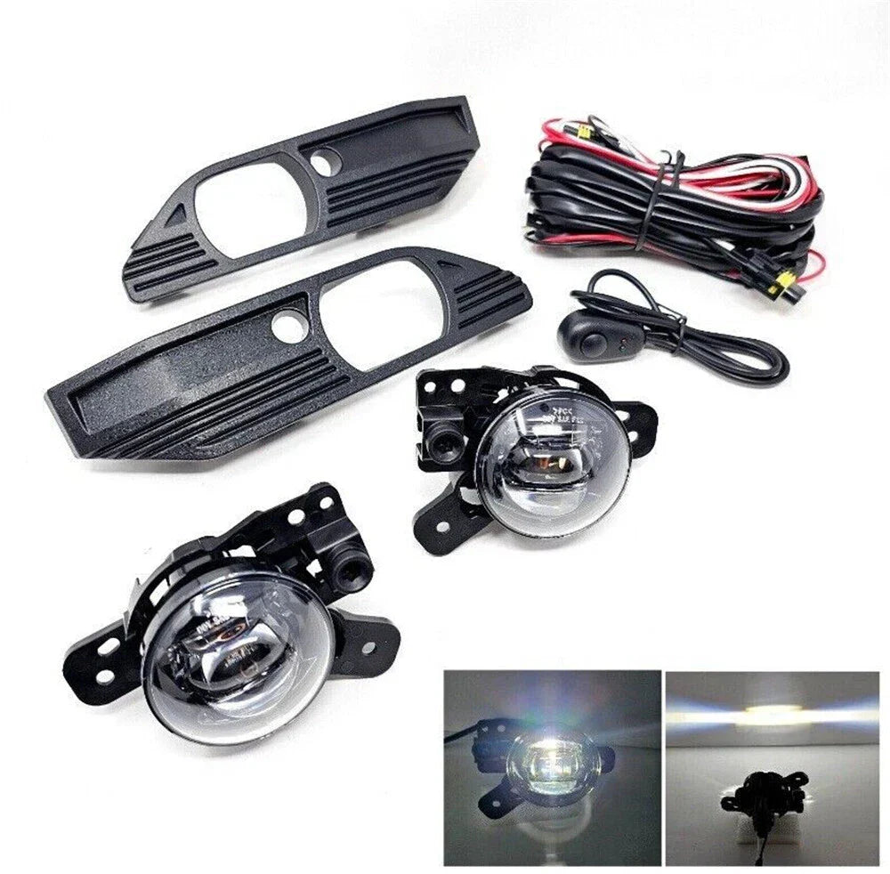 2023-24 GMC Canyon LED Fog Lights w/ Wire Harness & Switch (Left + Right)