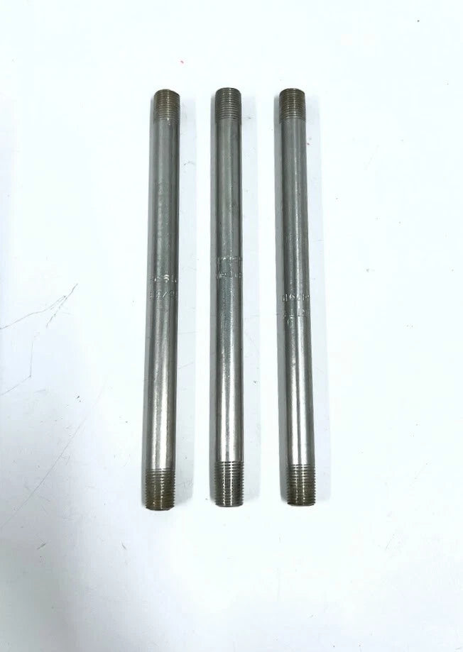 Set of 3 Stainless Threaded Pipes for Merrit 6004-600