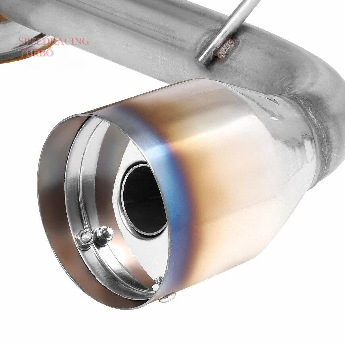 Racing Catback Exhaust + Silencer for Dodge Neon (2000–2005) - 4.75" Burnt Tip