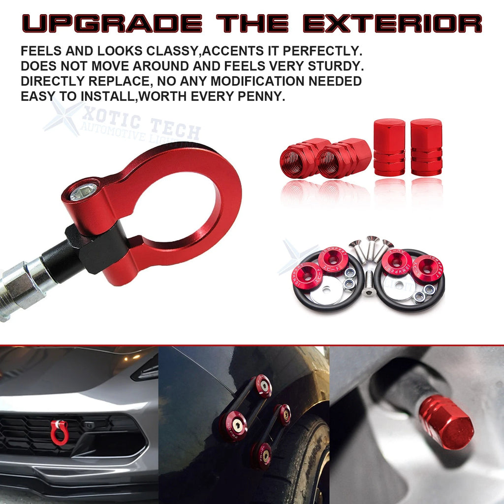 Tow Hook, Air Valve Caps & Trunk Release Fasteners for Mazda 3 6 (2014-2016)