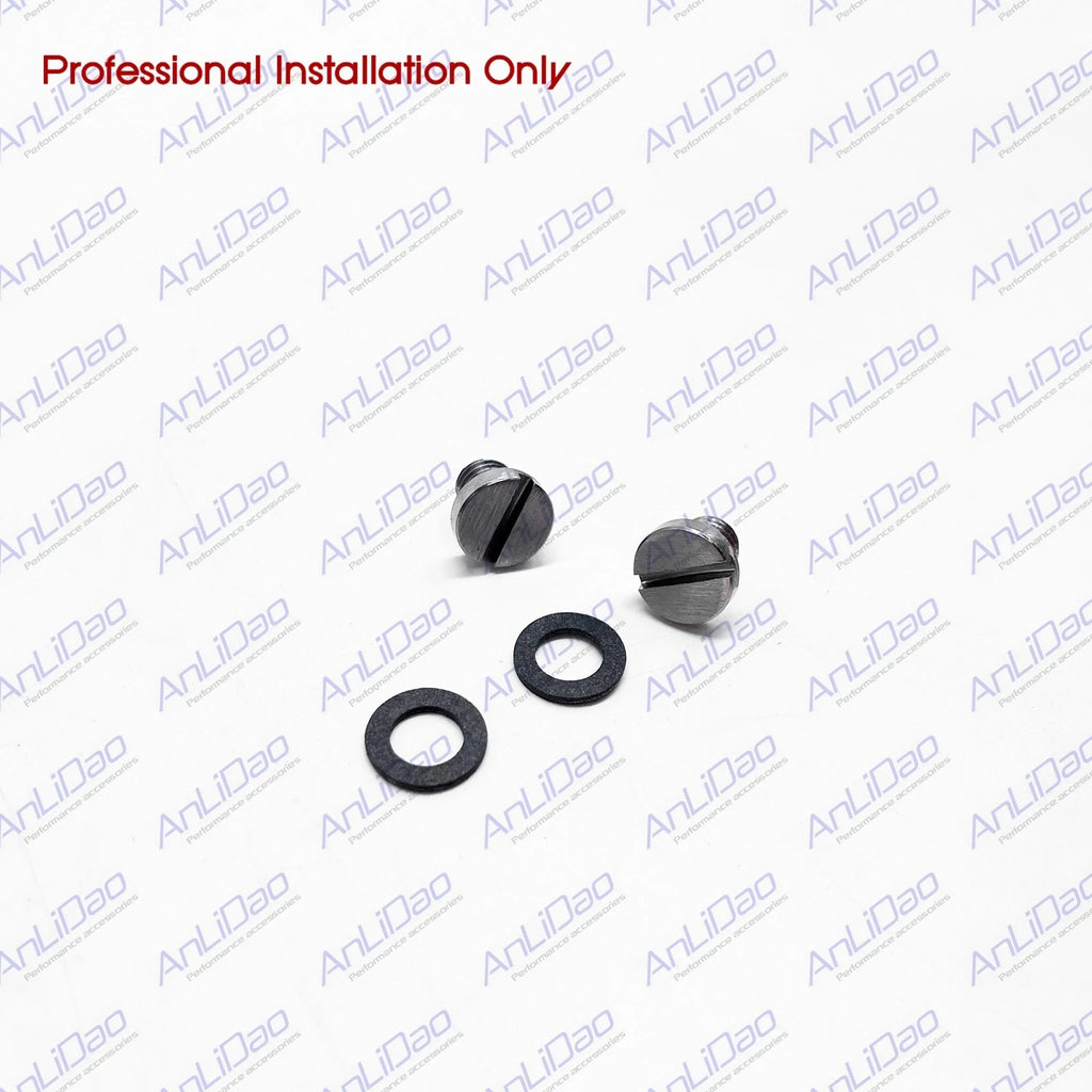 2Pcs Drain Fill Plug Screw & Gasket for Yamaha Outboard (18-2371, 90340-08002)