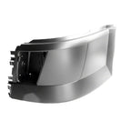 Replacement Plastic Driver Side Front Bumper End with Fog Lamp Holes for