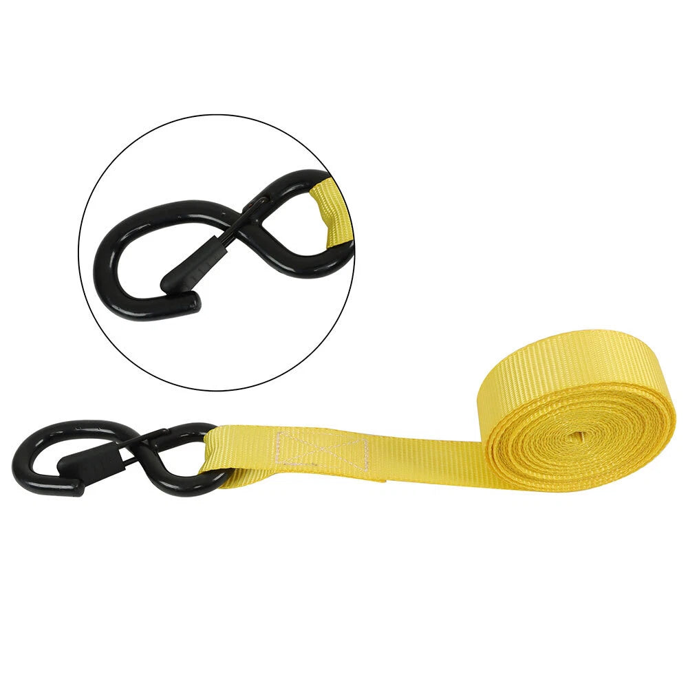 Set of 4 15 FT Ratchet Tie Down Straps