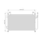 Replacement Aluminum A/C Condenser w/Receiver/Drier For 2007-2012 Mazda CX7