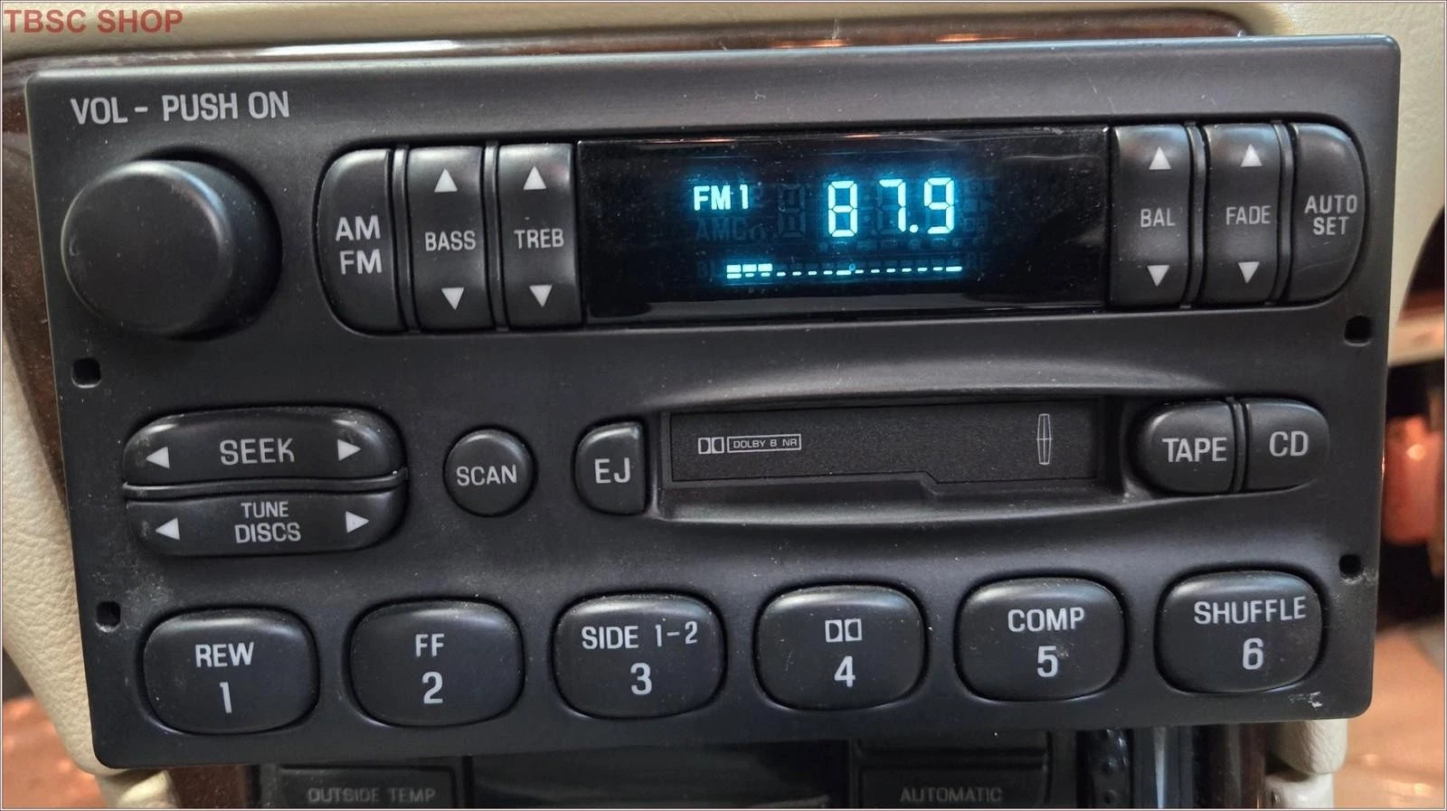 Radio Tape AM FM Receiver for Lincoln Mark VIII (1995–1996) F5LF-19B165-AE
