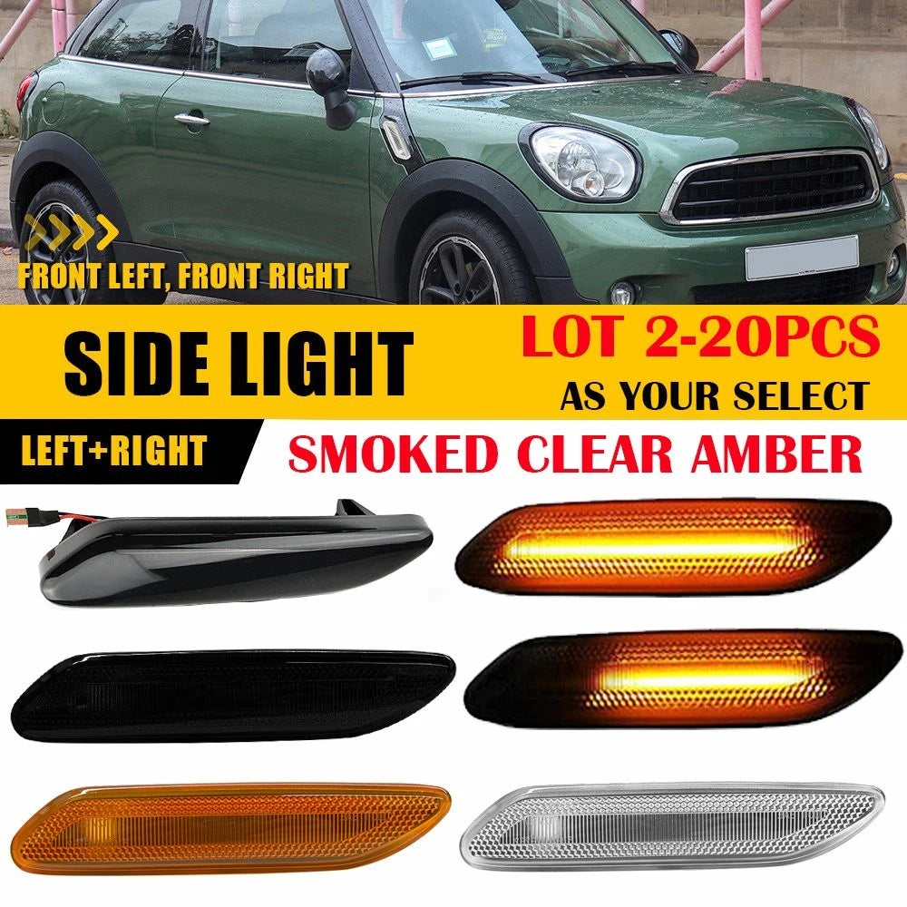 Sequential LED Side Turn Marker Signal Light for Mini Cooper R60 R61 (2010–2016)