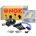 Set of 4 NGK DIS Ignition Coil Wires & Laser Platinum Spark Plugs for Hyundai Kia L4