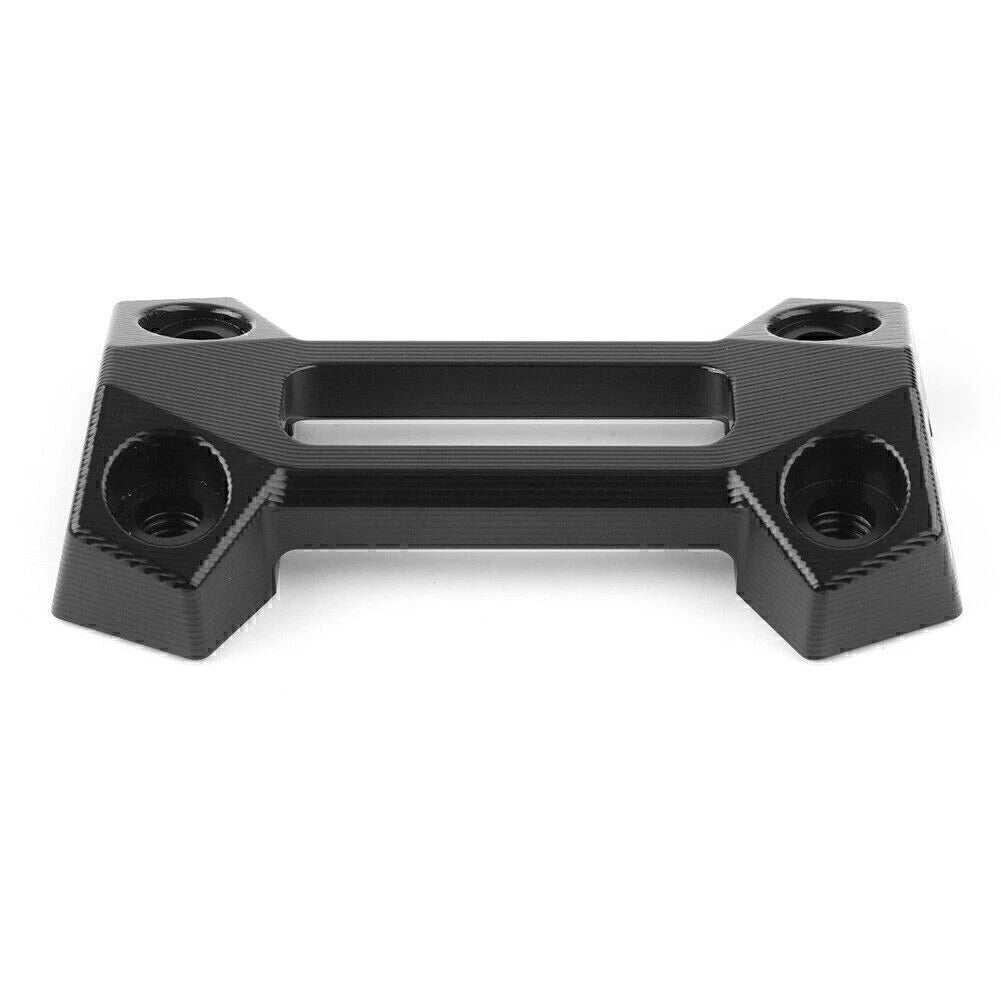 CNC Front Handlebar Riser Clamps Top Cover Kit Black for Kawasaki Z900 (2017–2022)