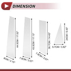 8 Pcs Door Pillar Window Trim for Nissan Rogue (2014–2020) Chrome