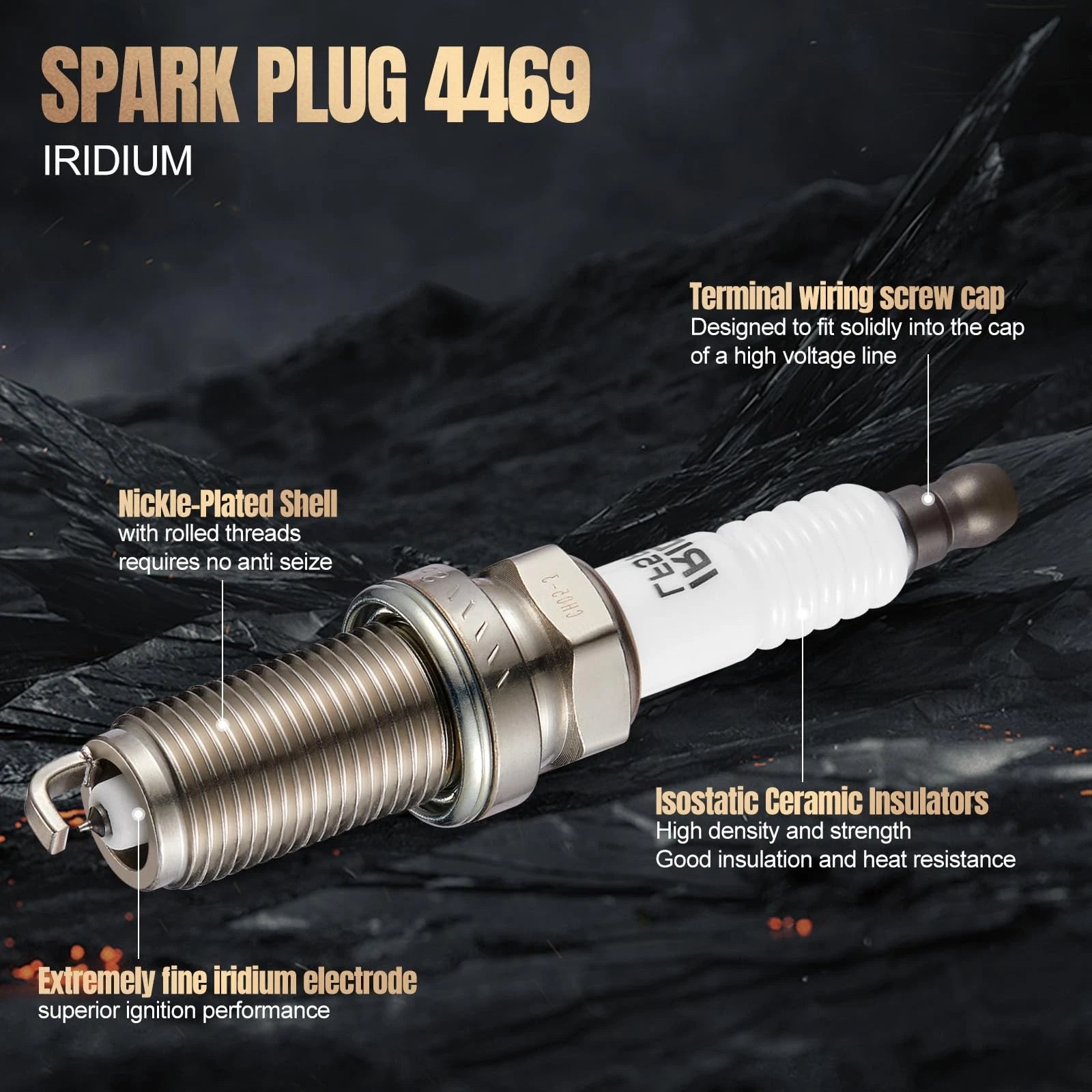 8PCS Iridium Platinum Spark Plugs for Nissan Quest Titan QX56 (2004–2015)