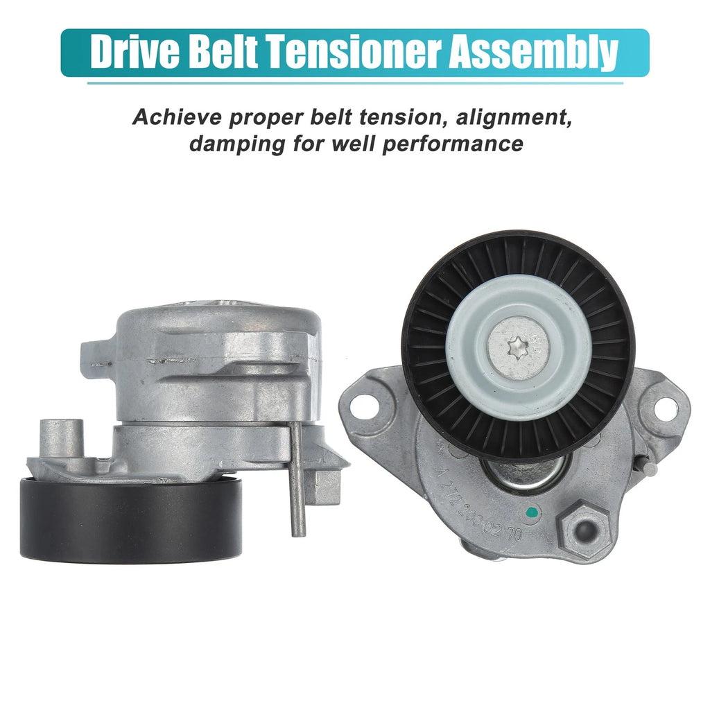 Accessory Drive Belt Tensioner Assy w/ 3 Pulley for Mercedes-Benz (NO.2722000070)