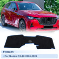 Dash Cover for Mazda CX-60 (2024–2026) Flannel Black with Blue Edge