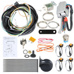 LED Turn Signal Light Kit with Horn Column Turn Switch for Polaris Can Am Honda