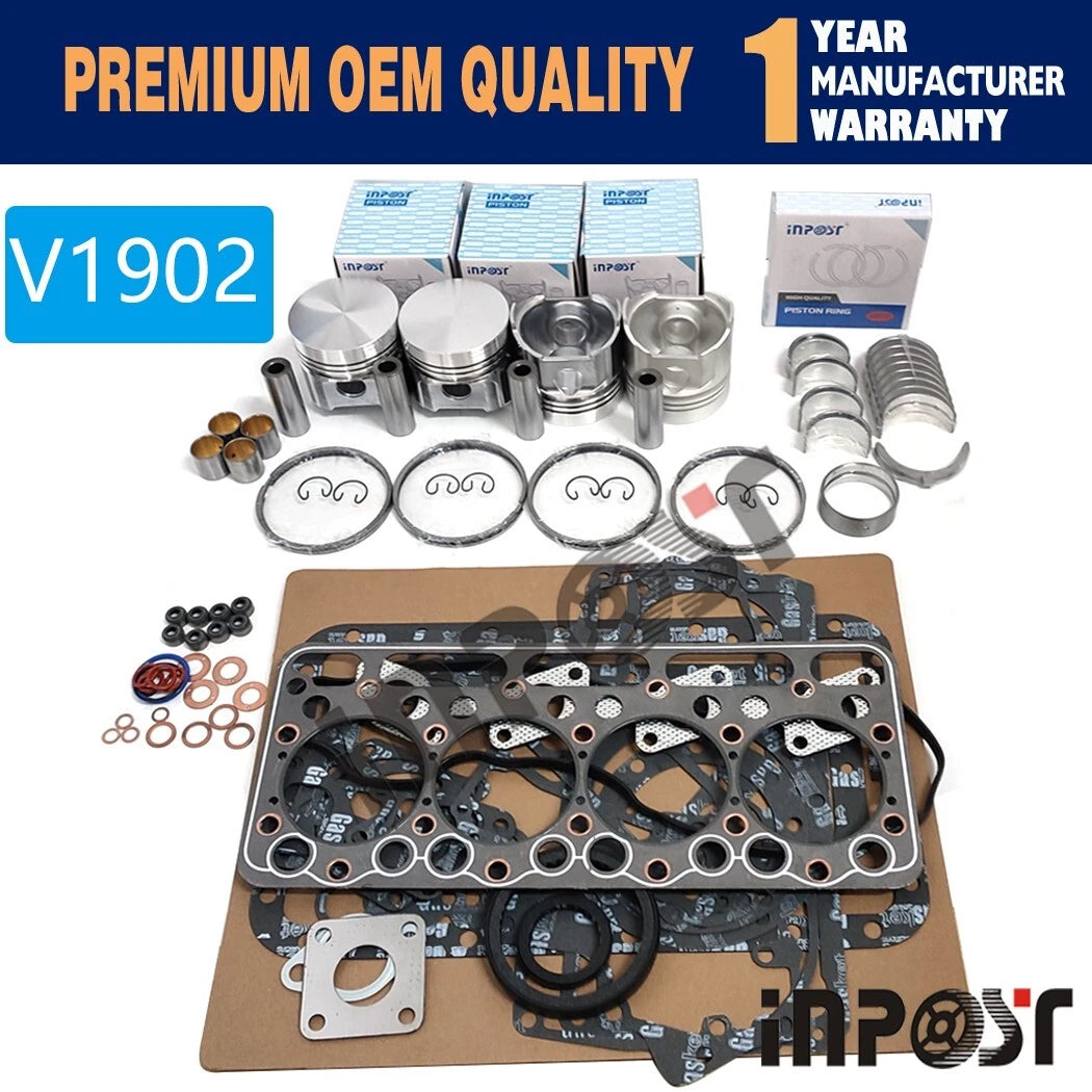 Overhaul Rebuild Kit for Kubota V1902 (T173, T133, 784)