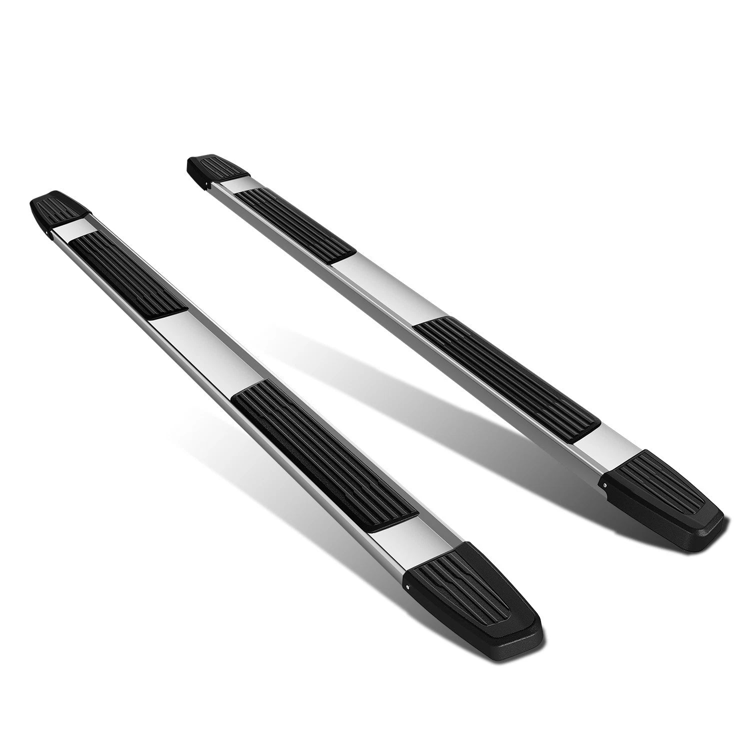 Set of 2 Polished Side Step Nerf Bars for Ford F150 Crew Cab (2015–2022)