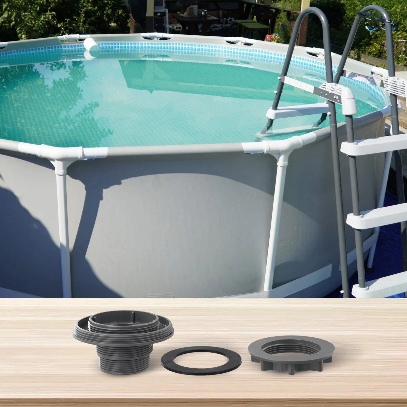 Threaded Strainer Connector for Intex Pools
