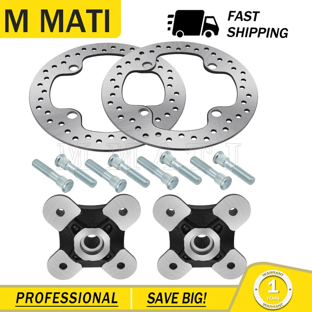 2 Front/Rear Wheel Hub & Rotor Studs Kit for Polaris RZR XP 4 1000 (2014–2022)