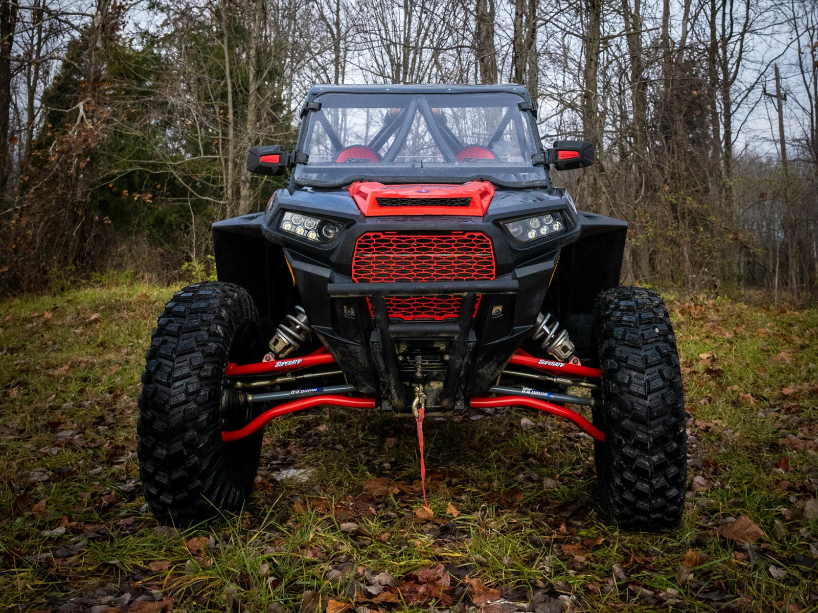 SuperATV 1.5" Offset Chromoly A Arms for Polaris RZR Turbo (2014–2023)
