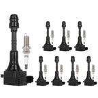 Set of 8 Ignition Coils & Spark Plugs for Infiniti FX45 M45 (2003–2008)