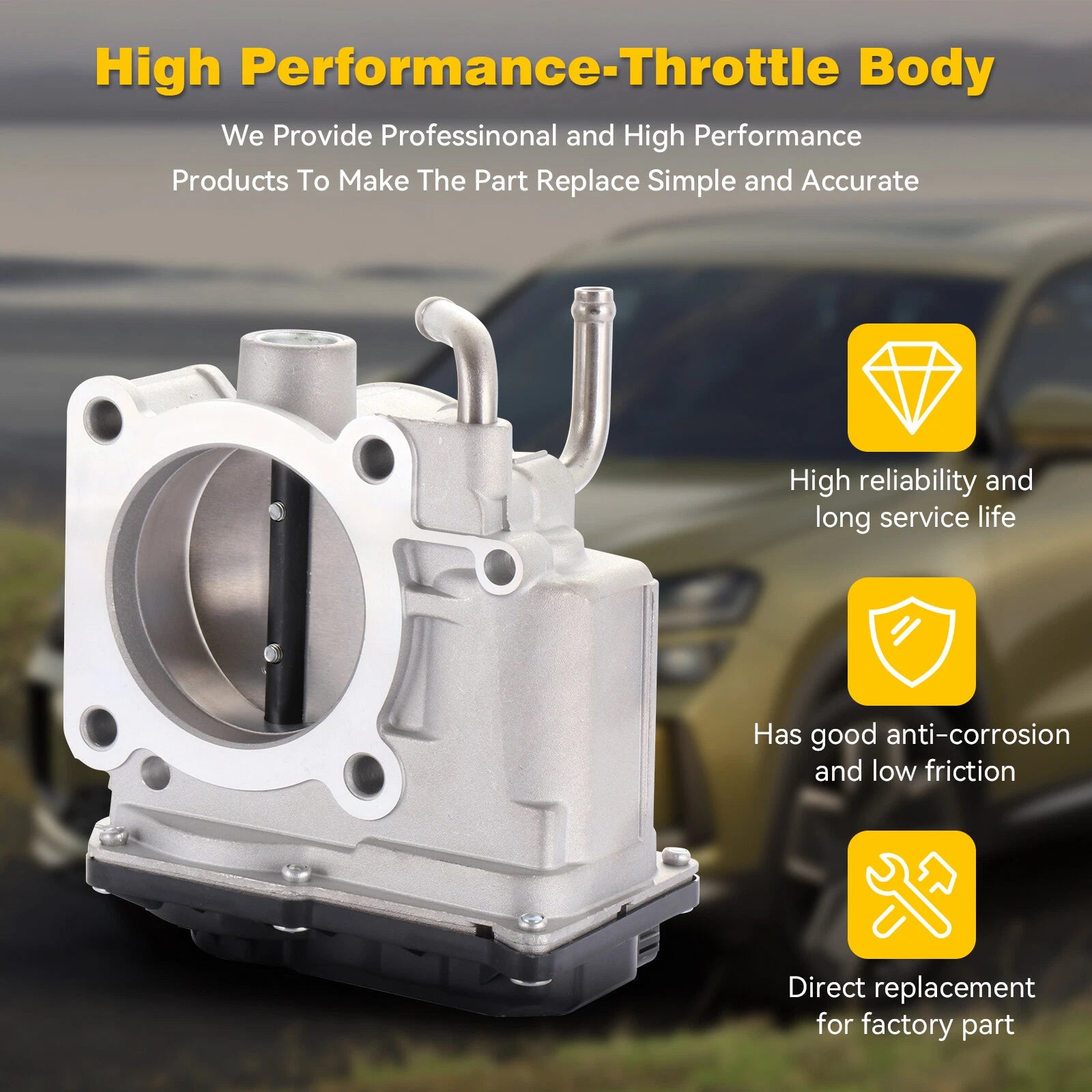 Throttle Body for Toyota 4Runner Tacoma 2.7L