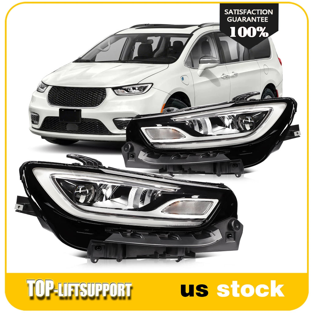 Set of 2 LED Headlights for Chrysler Pacifica (2021–2024) Left + Right