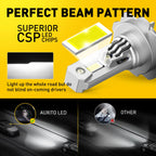 Set of 2 AUXITO H4 9003 LED Headlight Bulbs for High Low Beam