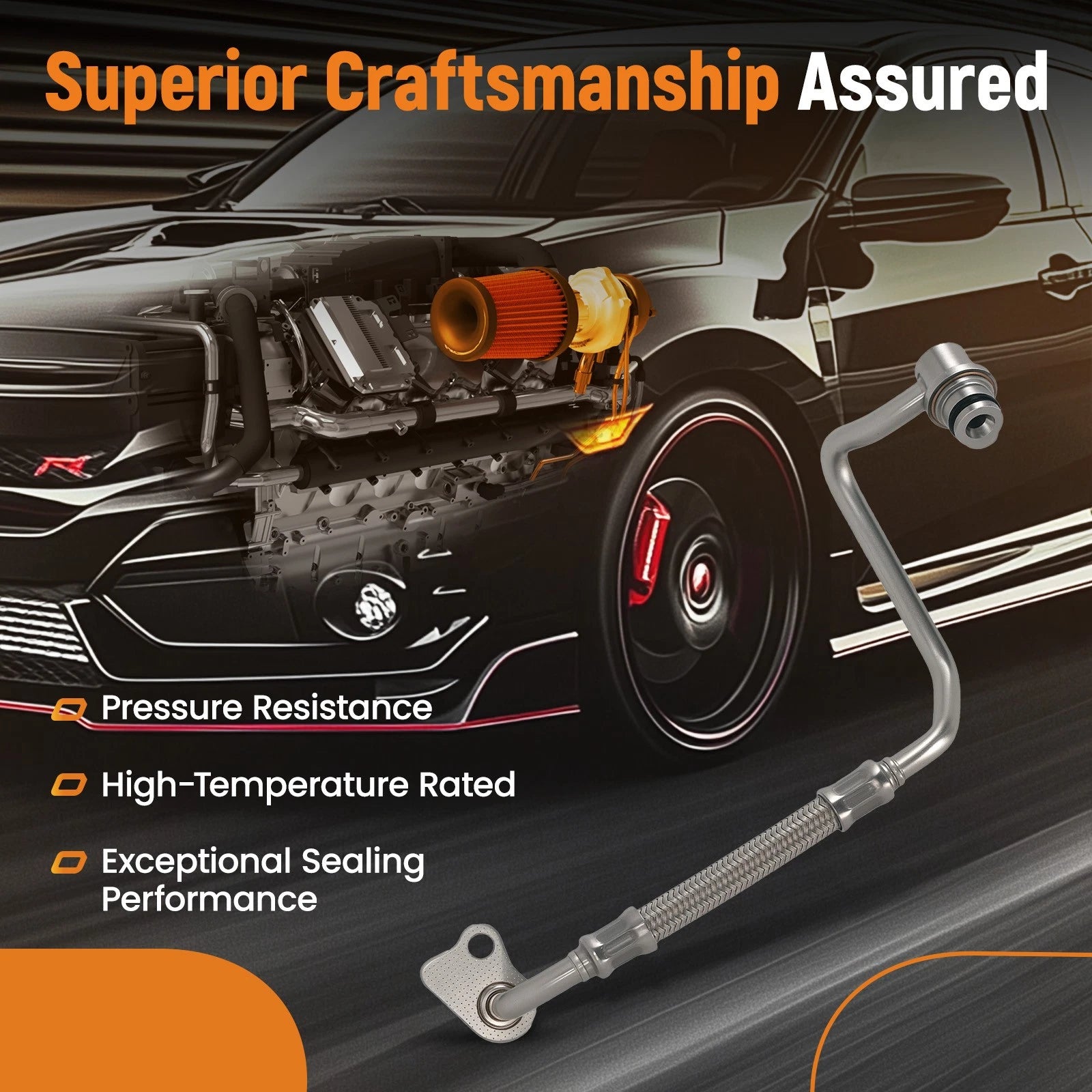 Turbo Oil Feed Pipe Line for BMW 528i 328i 320i xDrive 2012–2016
